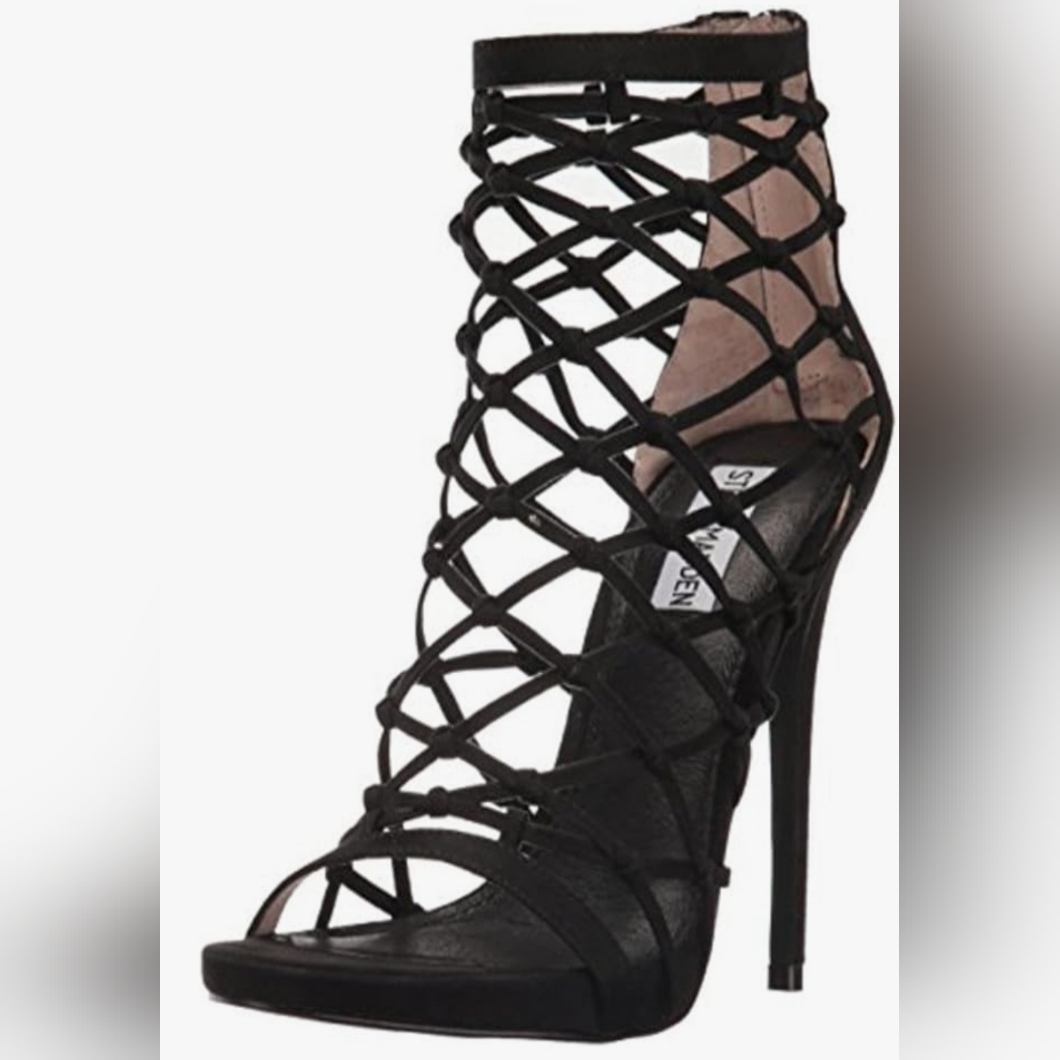 Nwot Steve Madden Ursula Caged Stilleto Heels Sz 8.5m